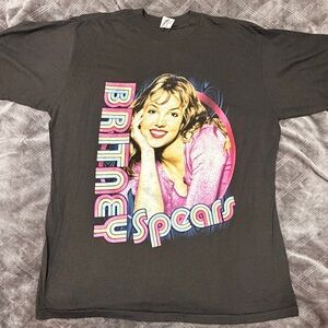 Vintage Britney Spears BAY CLUB RAP Tee Single Stitch Size XL 90s Pop Icon RARE